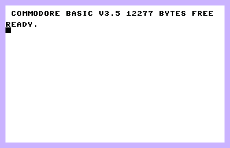 Commodore 16 Basic Screen